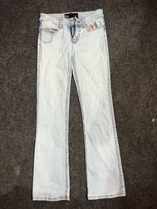 ECKO RED Distressed Light Wash Jeans bootcut