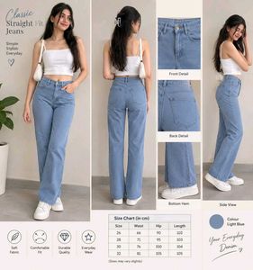 Classic Straight Fit Light Blue Jeans