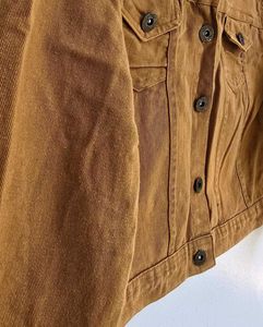 Caramel Denim Crop Shirt