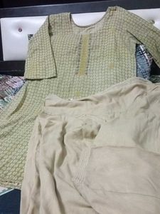 Green Printed Salwar Kameez with dupatta