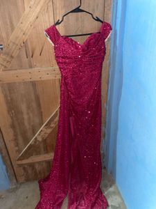 Stunning Red Sequin Bodycon Dress