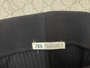 Zara Ribbed Pencil Midi Skirt