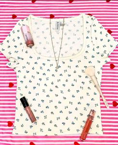 H&M Picot Sqaure Neck Top - "S"