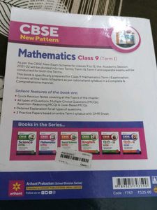 CBSE Class 9 Mathematics Term 1 Book