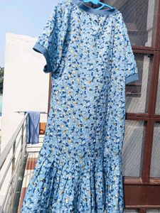 Cute Floral Print Mini Dress