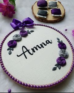 Hand Embroidered Name Hoop 🪡