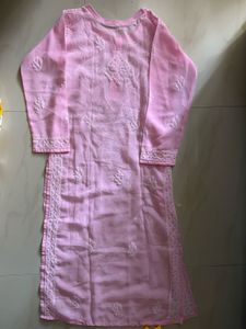 🩷Pink Chikankari Kurta