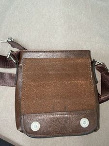 Unisex Captain Brown leather Crossbody Sling Bag
