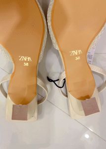 Zara Embellished Heeled Mules