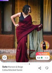 Bestseller Suta Bombay Beet and turnip saree
