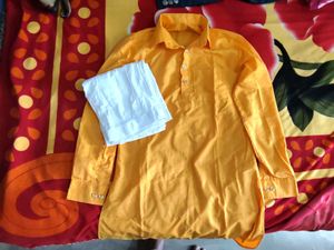 Men's Yellow Kurta Set