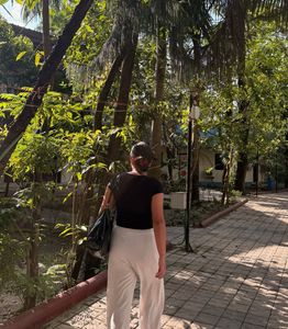 Black Ribbed Square Neck Top