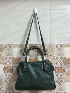 Stylish Green Leather Handbag