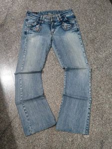 Light Wash Flare/bootcut Jeans