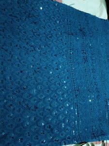 Elegant Blue Textured Kurta