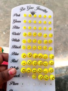 Cute Smiley Face Earring set 30sets