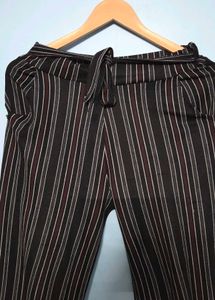 Striped Wide Leg Trousers