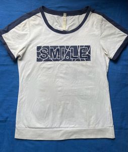 White 'SMILE' Graphic Tee