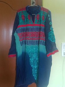 Embellished Ombre Kurti for Women