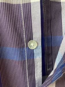 D’cot Purple Plaid Button-Down Shirt