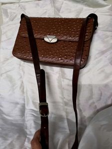Brown leather Crossbody Bag