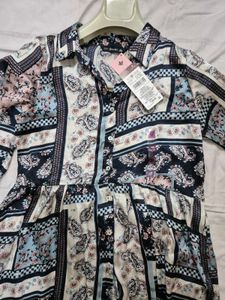 Bohemian Print Kurti cum Dress (Size M)