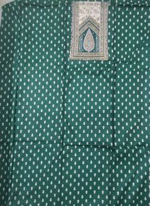 Bottle Green Dress Material