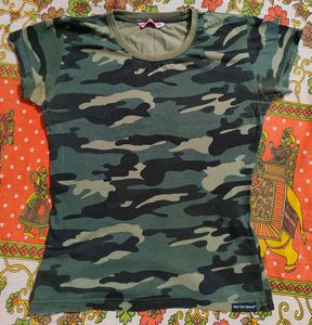 Camouflage Print T-Shirt