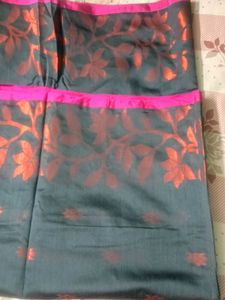 New Elegant Black Floral Saree