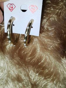 Elegant Pearl Hoop Earrings