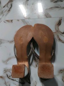 Silver Embellished Thong Sandals