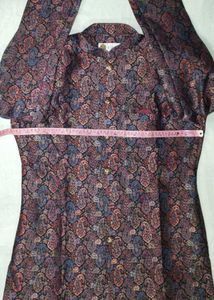 KISAH Navy Blue Sherwani Kurta Set