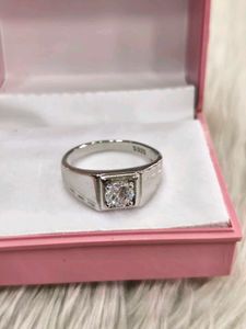 Men's Solitaire Ring 925 silver