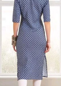 7 Threads - Blue Printed Kurta
