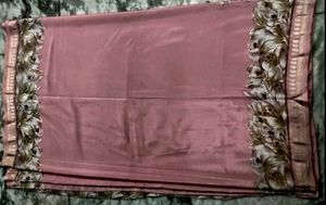 pink pure crape silk saree