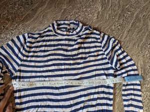 Striped Long Sleeve Soft Top