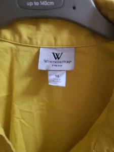 Classic Yellow Button-Up Blouse