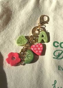 Cute Fruit & Flower Charm Keychain