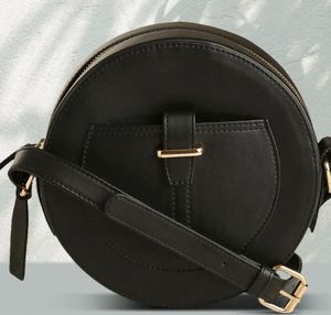 Black Round Crossbody Bag - Sustainable