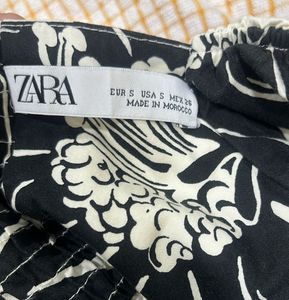 Chic Black &amp; White Floral Mini Dress