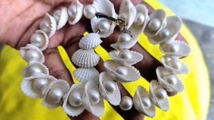 Seashell and Pearl Earrings