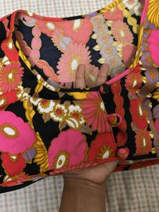 Floral Print Crop Top