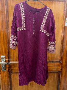 🌸Rayon Purple Kurta