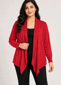 Chic Red Cardigan