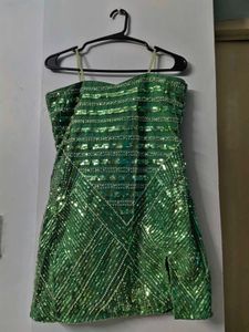 Stunning Green Sequin Mini Dress