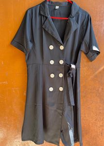 Double-Breasted Blazer Dress