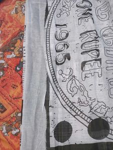 Emaar Newspaper Print New Saree