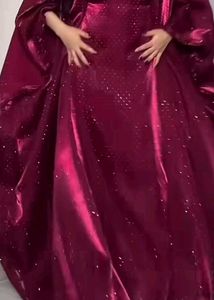 Elegant Maroon Sequined Gown