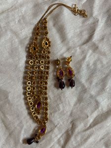 Exquisite Kundan Necklace &amp; Earrings Set