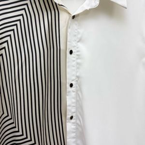 Asymmetric Geometric Print Shirt